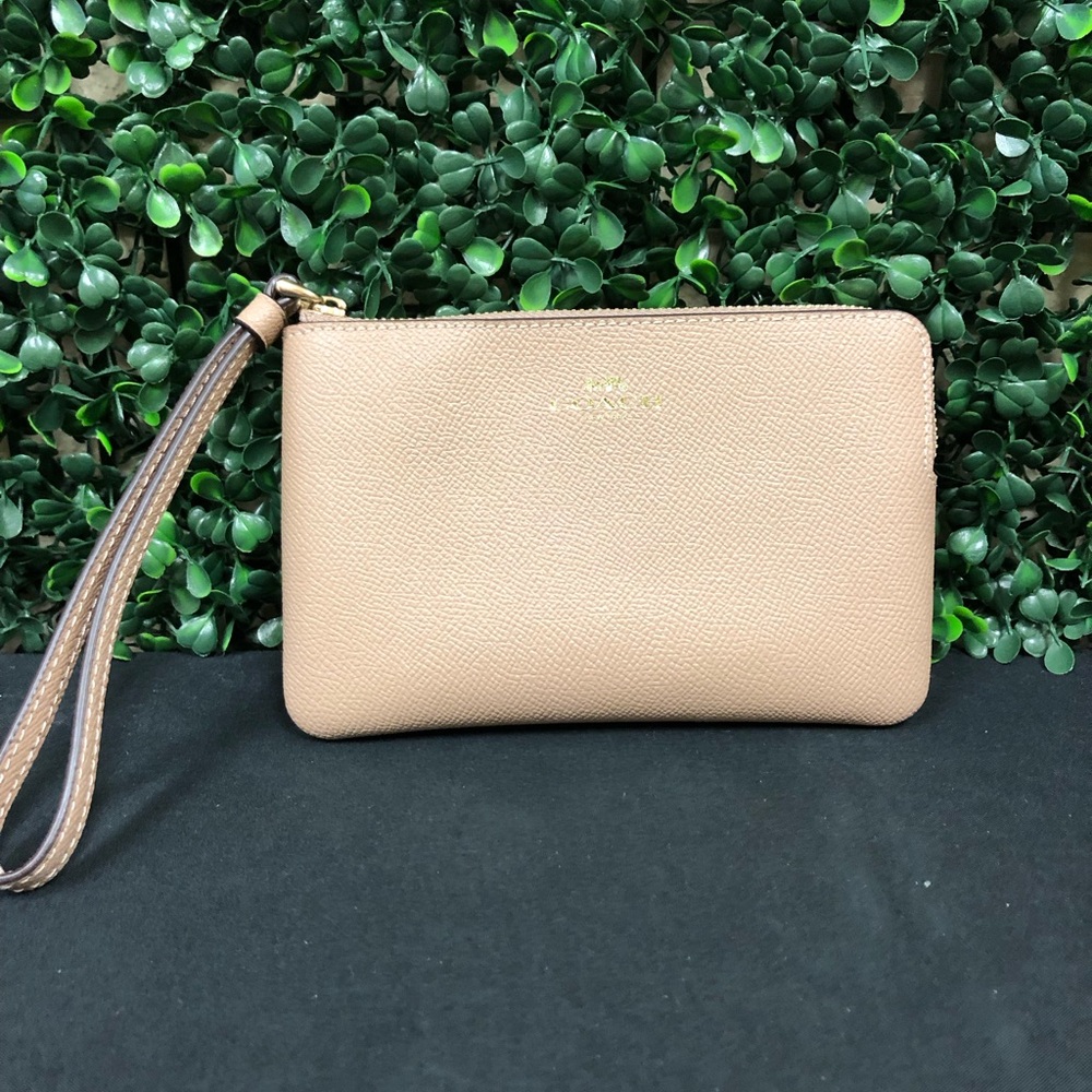 Coach Corner Zip Wristlet - Picture 2 of 16